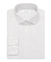 Calvin Klein Mens Slim fit Dress Shirt Medium 15 in 32-33 Beige Plaid