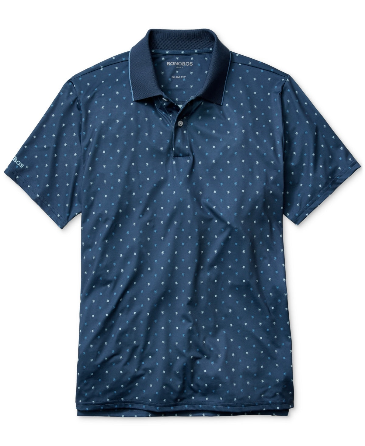 Bonobos Men Regular fit Short Sleeve Polo Shirt Medium Blue Floral