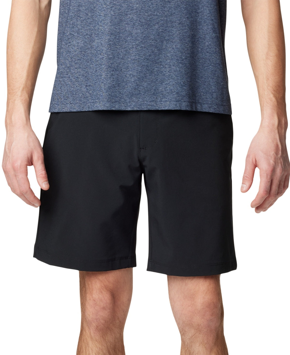 Columbia Men Regular fit Athletic Shorts 42 / 9 Grey Solid Stretch