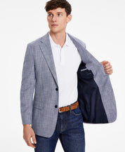 Tommy Hilfiger Mens Modern fit Sport Coat Blazer 40 R Denim Blue