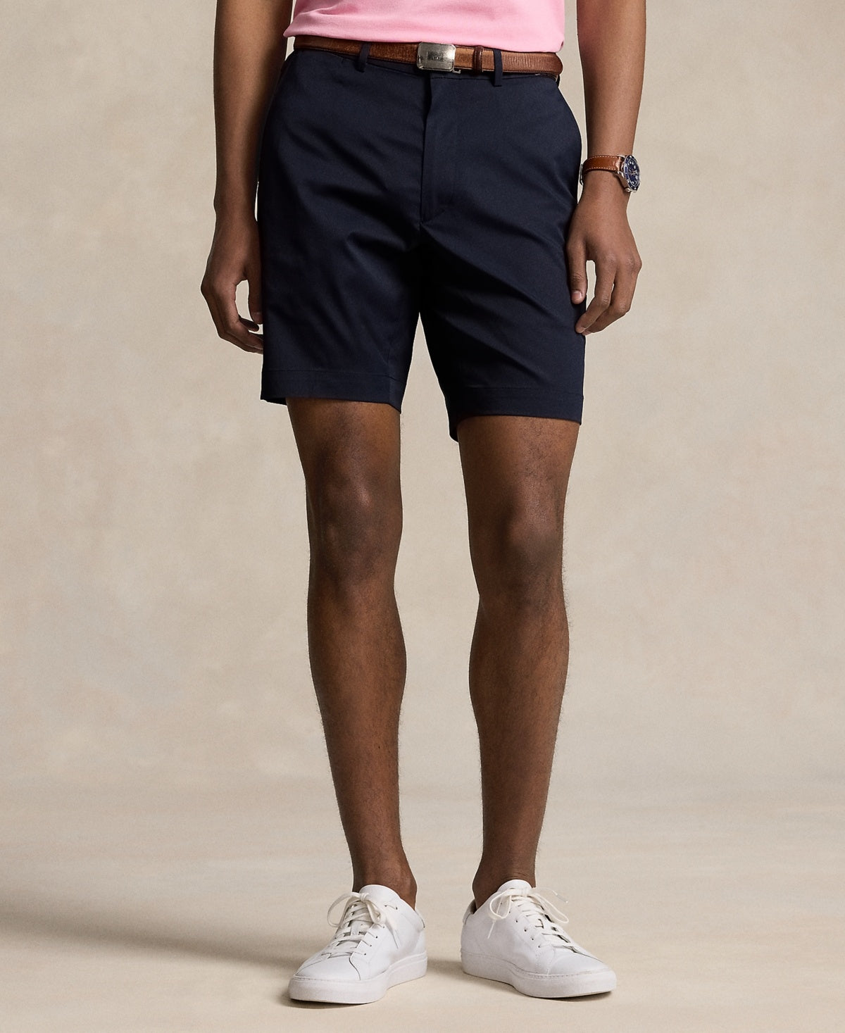 Polo Ralph Lauren Mens Regular fit Casual Shorts 38 Blue Solid