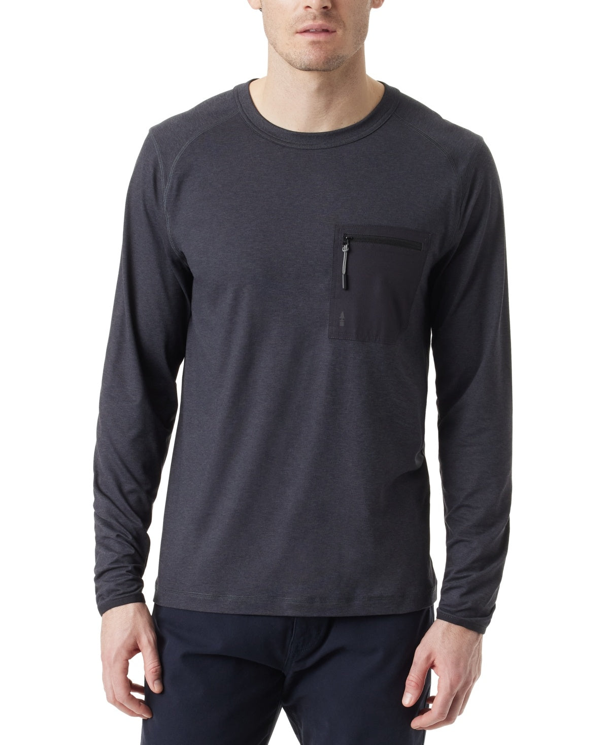 Bass Outdoor Men Regular fit Long Sleeve T-Shirt Shirt XL Black Solid