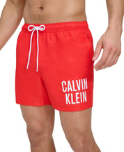 Calvin Klein Mens Regular fit Swim Trunks Swimwear XXL / 5 Red Solid