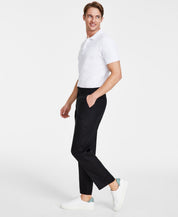 Nautica Mens Modern fit Linen Dress Pants 40 / 32 Black Solid