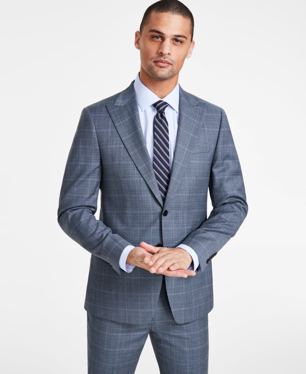 Calvin Klein Mens Slim fit Suit Jacket Blazer 42 L Green Stretch