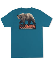 Columbia Men Regular fit Short Sleeve T-Shirt Shirt Small Blue Solid