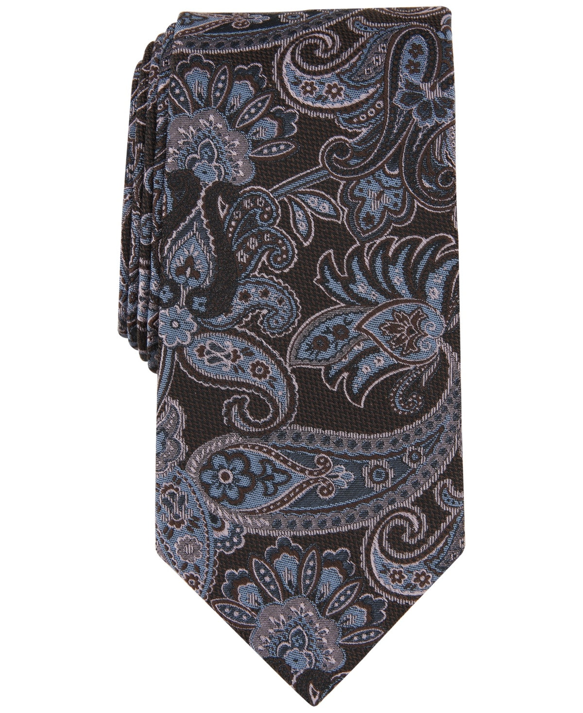 Michael Kors Mens Regular fit Tie Necktie One Size Brown Bayport Paisley