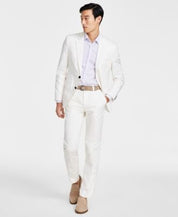 Hugo Boss Mens Modern fit Dress Pants 30 / 32 White Solid