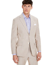 Tommy Hilfiger Mens Modern fit Suit Jacket Blazer 42 L Tan Beige Solid Stretch