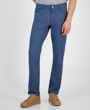 Michael Kors Mens Slim fit Casual Parker Pants 34 / 34 Blue Solid