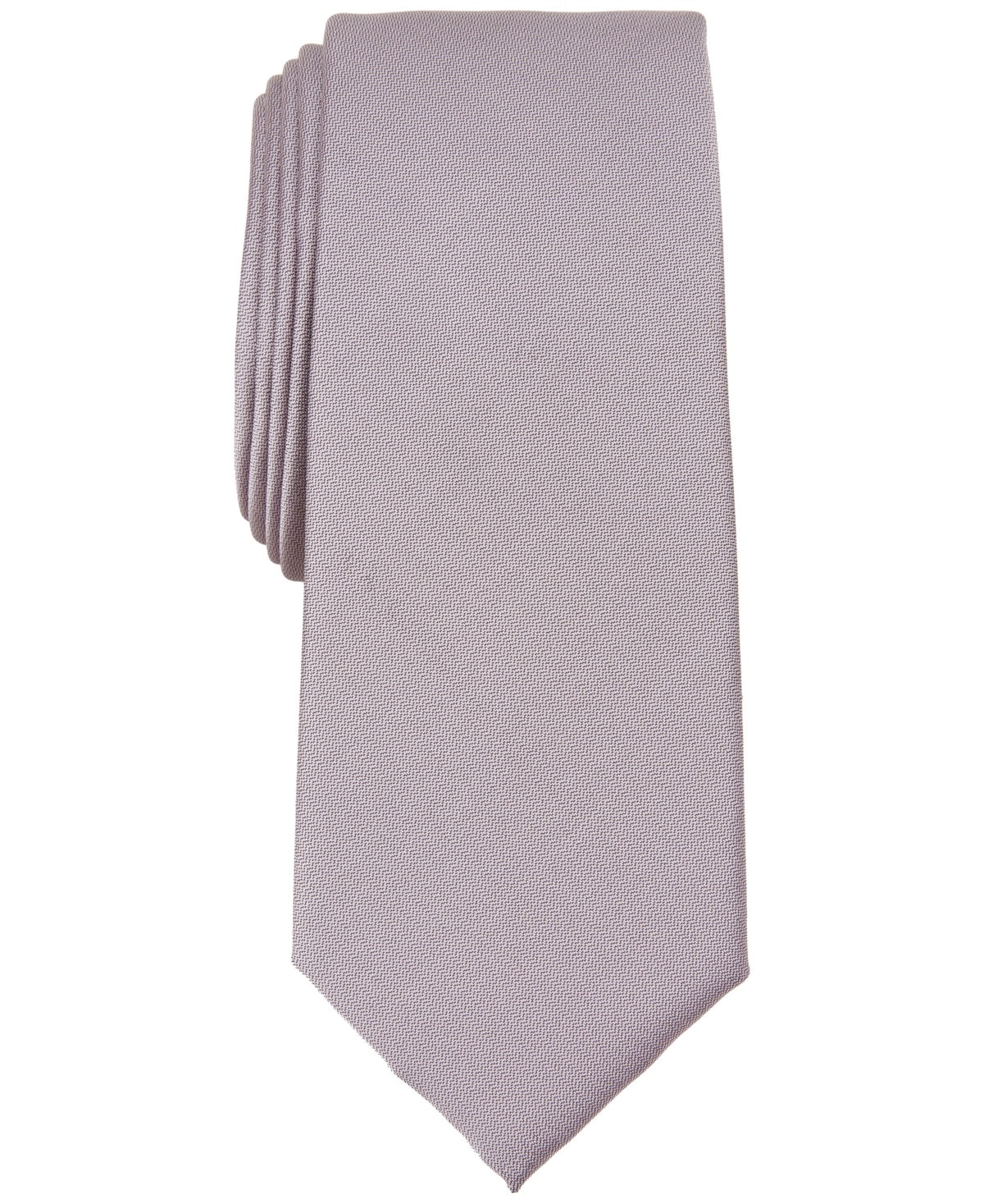 Alfani Mens Slim fit Tie Necktie One Size Light Pink Solid