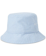 Polo Ralph Lauren Mens Reversible Seersucker Bucket Hat Light Blue Large XL