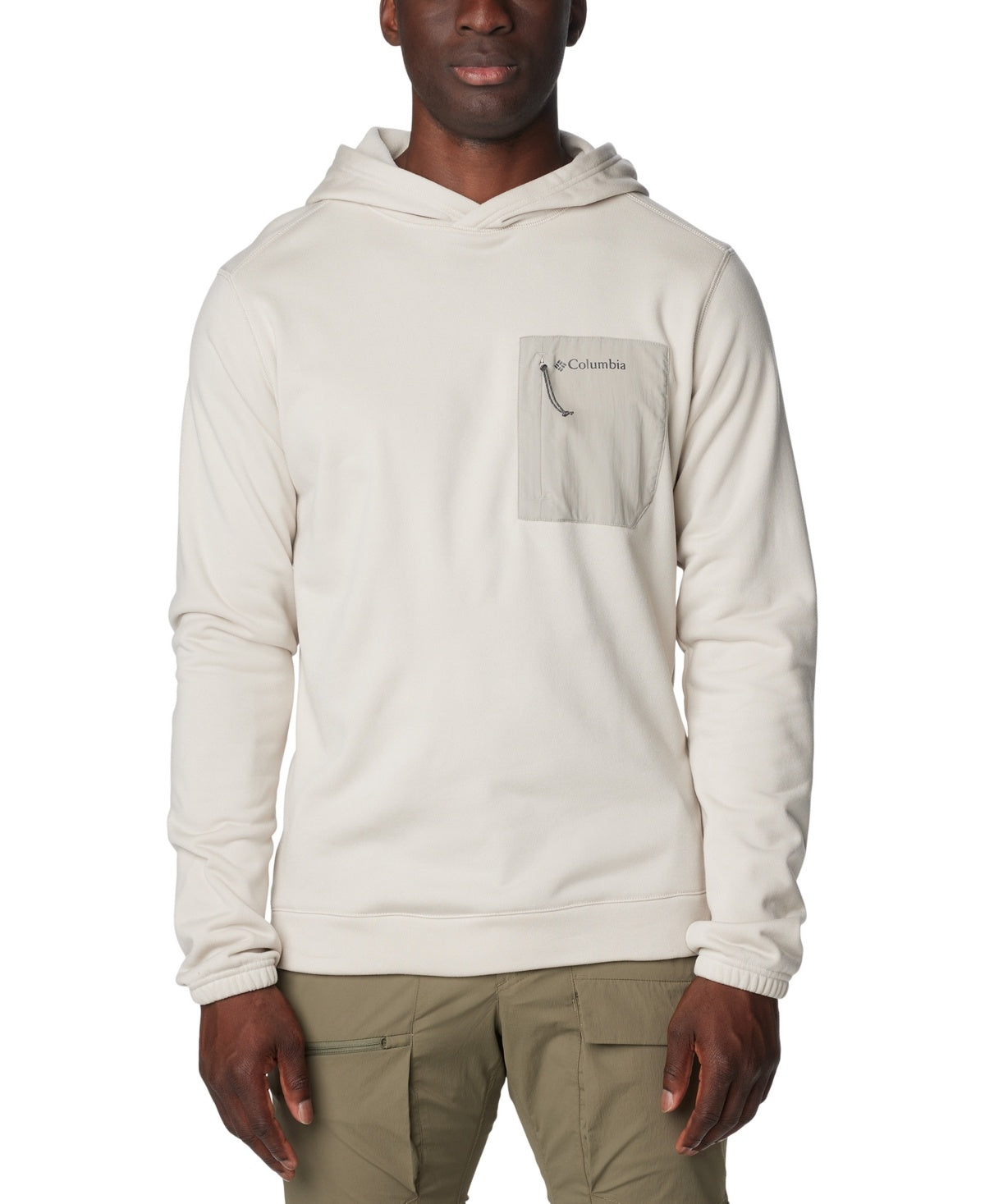 Columbia Men Regular fit Hoodie Sweatshirt Large Beige Solid