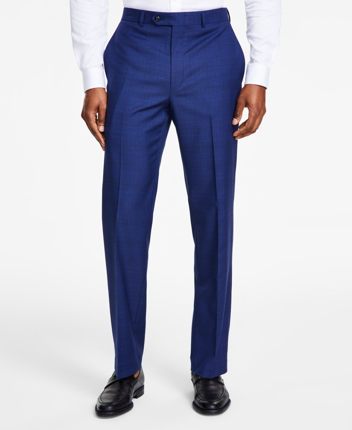 Michael Kors Mens Classic fit Dress Pants 38 / 30 Blue Plaid