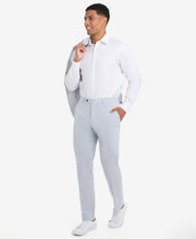 Tommy Hilfiger Mens Modern fit Dress Pants 30 / 30 Light Blue White Striped