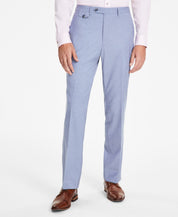 Tayion Collection Mens Classic fit Dress Pants 36 / 32 Light Blue Solid