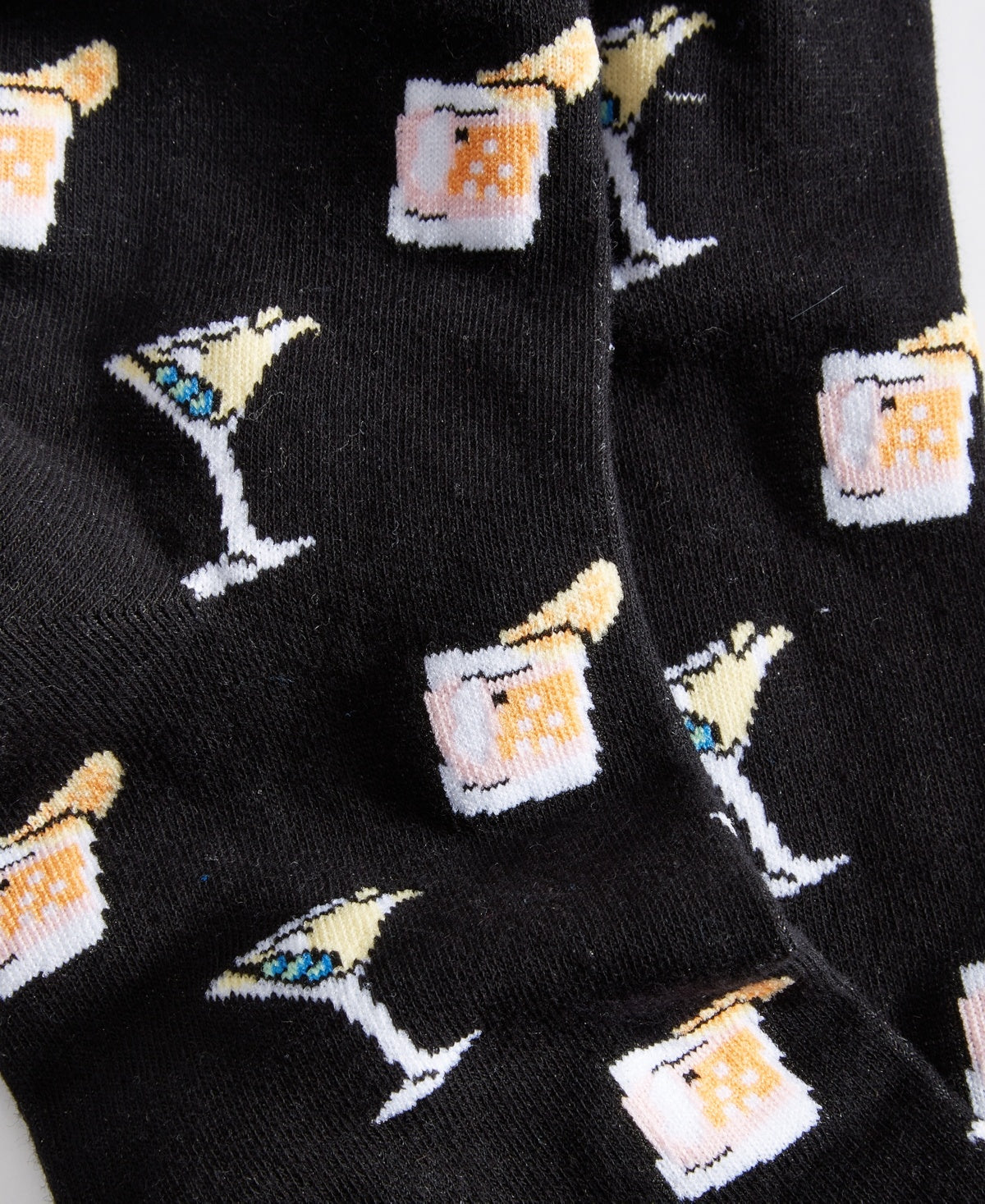 Club Room Men's Black Cocktail Crew Socks One Size