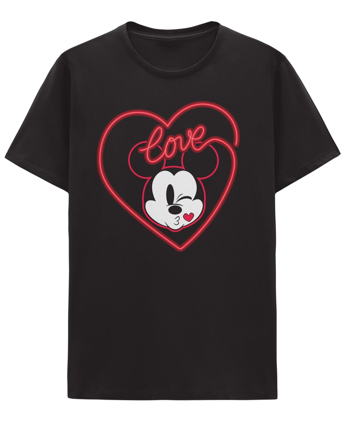 Hybrid Mens Regular fit Short Sleeve Mickey Mouse T-Shirt Shirt Small Black