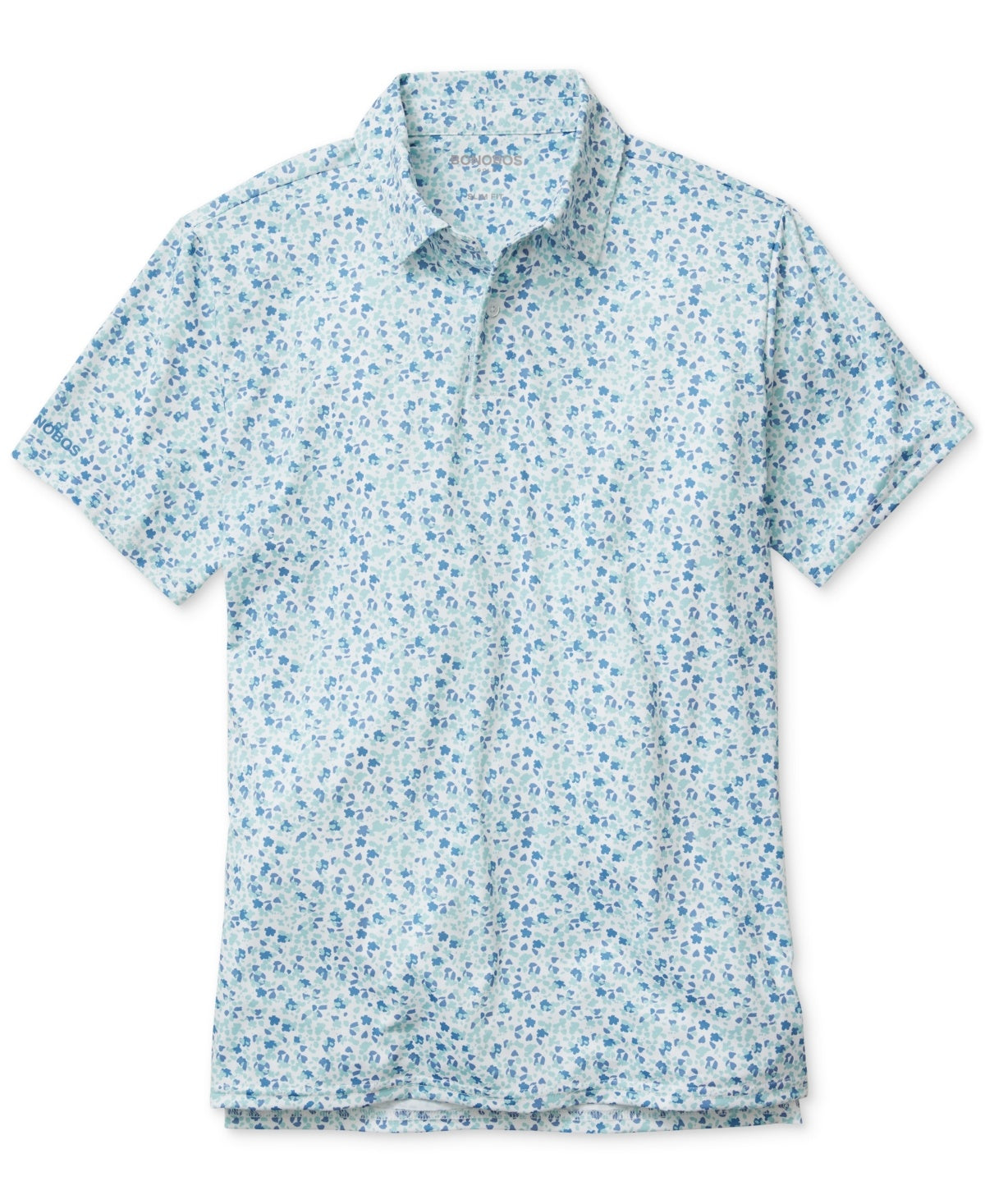 Bonobos Mens Regular fit Short Sleeve Polo Shirt XL Light Blue Floral