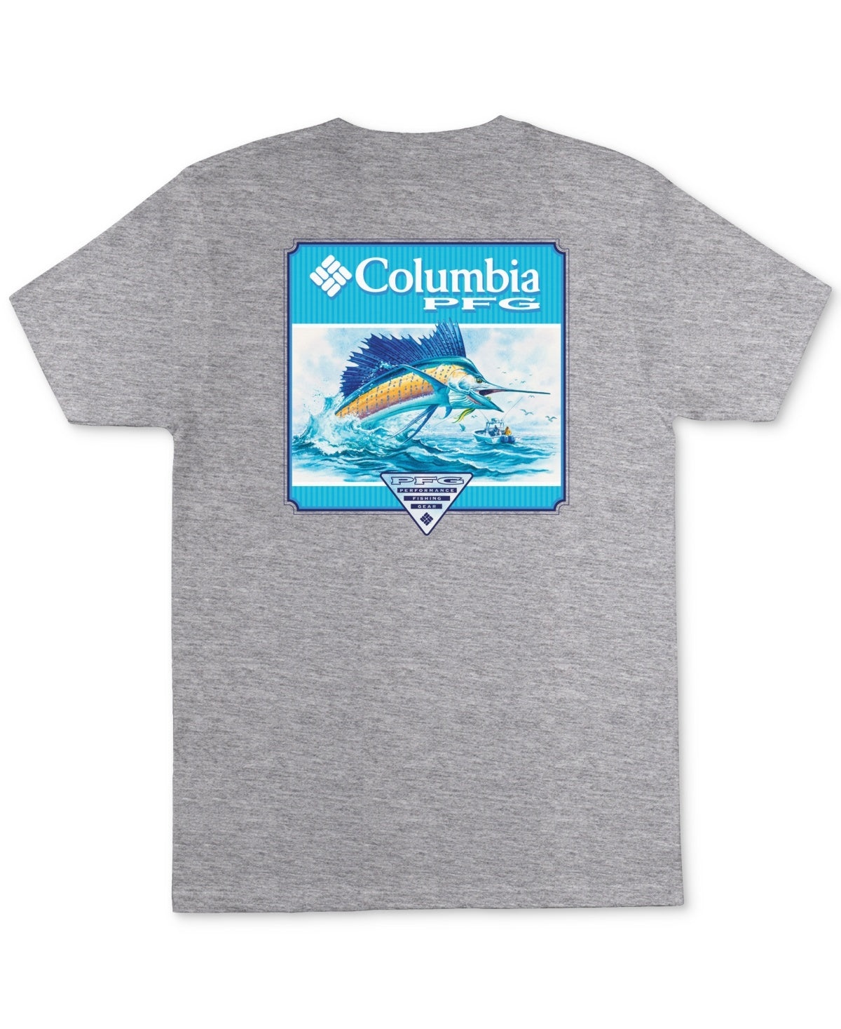 Columbia Mens Regular fit Short Sleeve Graphic T-Shirt Shirt Large Grey