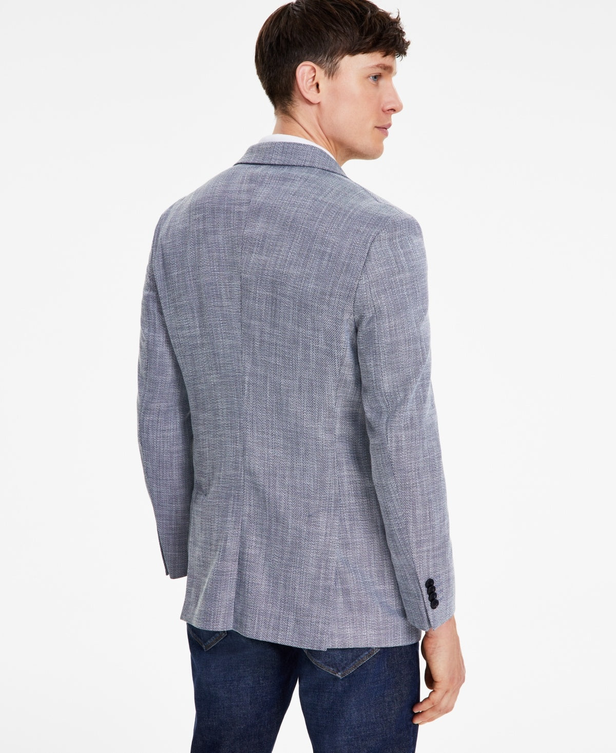 Tommy Hilfiger Mens Modern fit Sport Coat Blazer 44 L Blue