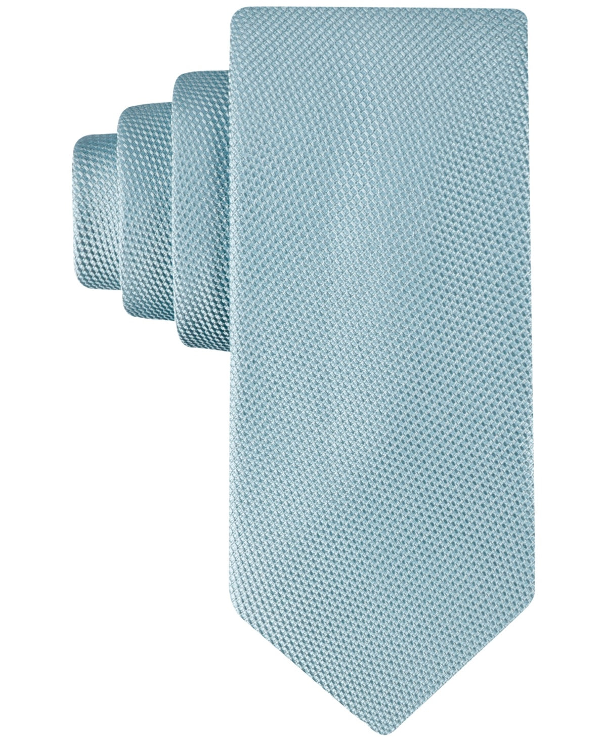Calvin Klein Mens Elizabeth Micro-Dot Neck Tie Aqua Blue