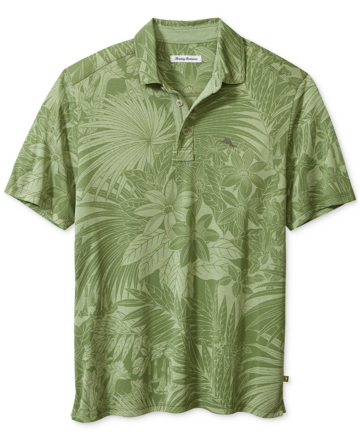 Tommy Bahama Mens Regular fit Short Sleeve Polo Shirt Small Green
