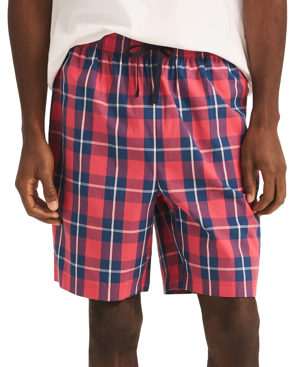 Nautica Mens Regular fit Pajamas Shorts Medium Red