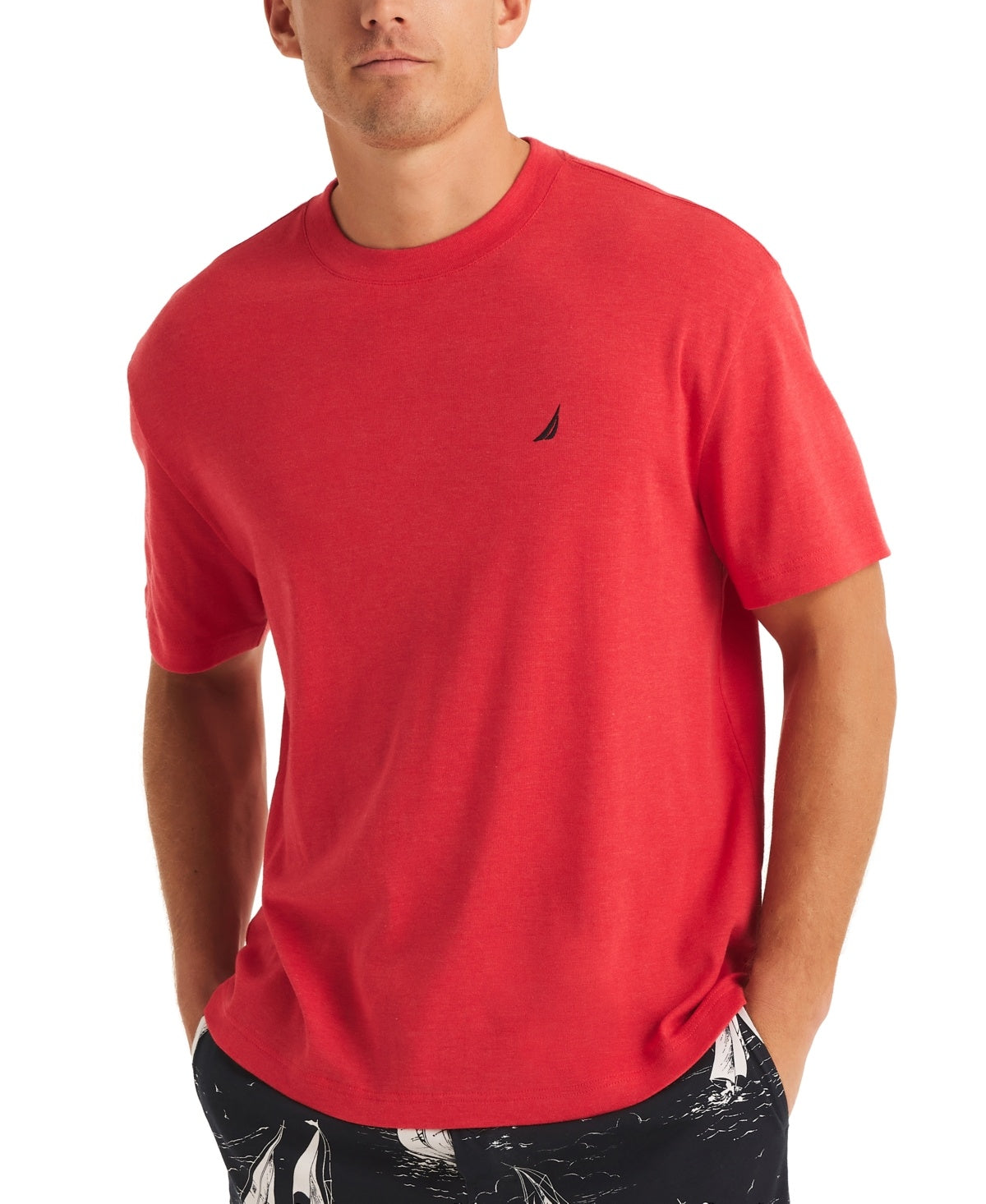 Nautica Men Regular fit T-Shirt Pajamas XXL Red