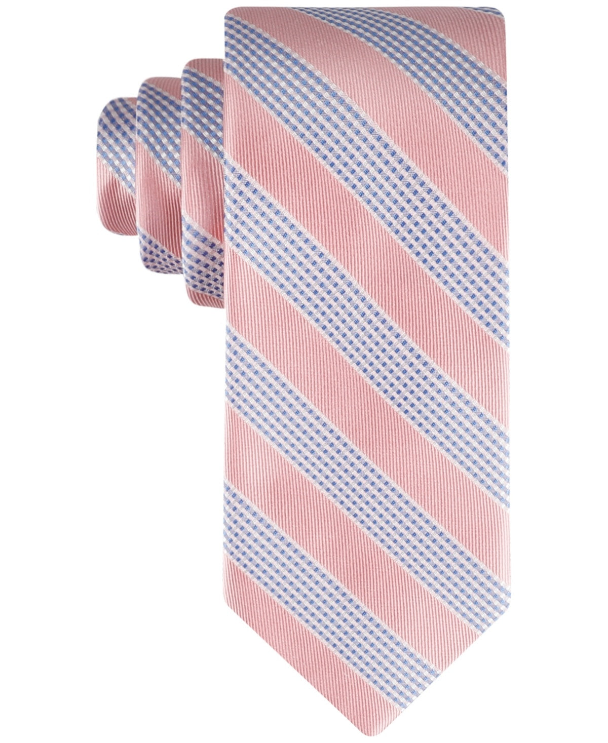 Tommy Hilfiger Men Tie Necktie One Size Pink Striped