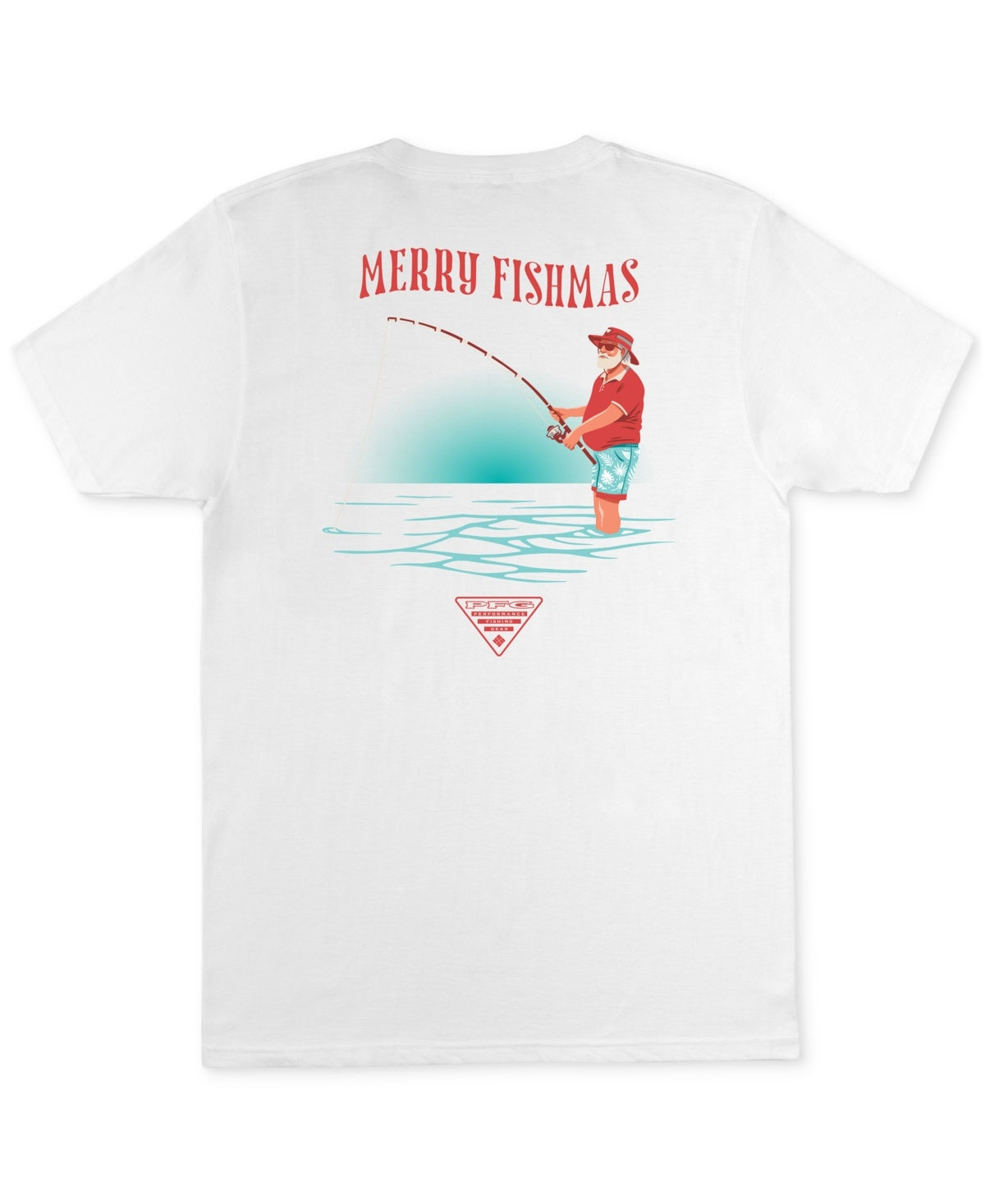 Columbia Mens Regular fit Short Sleeve Graphic T-Shirt Shirt Medium White Solid
