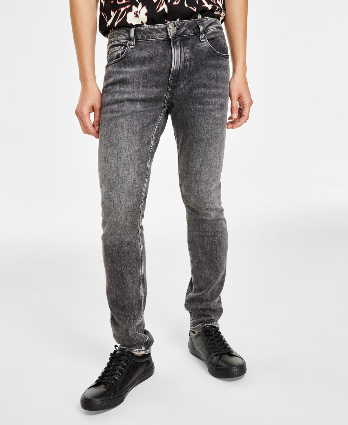 Guess Men Chris Extra-Slim fit Denim Jeans 36 / 32 Black