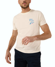 Chubbies Mens Relaxed fit Short Sleeve T-Shirt Shirt XL Beige Logo Print