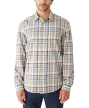 Frank And Oak Men's Button Up Plaid Shirt Green Small