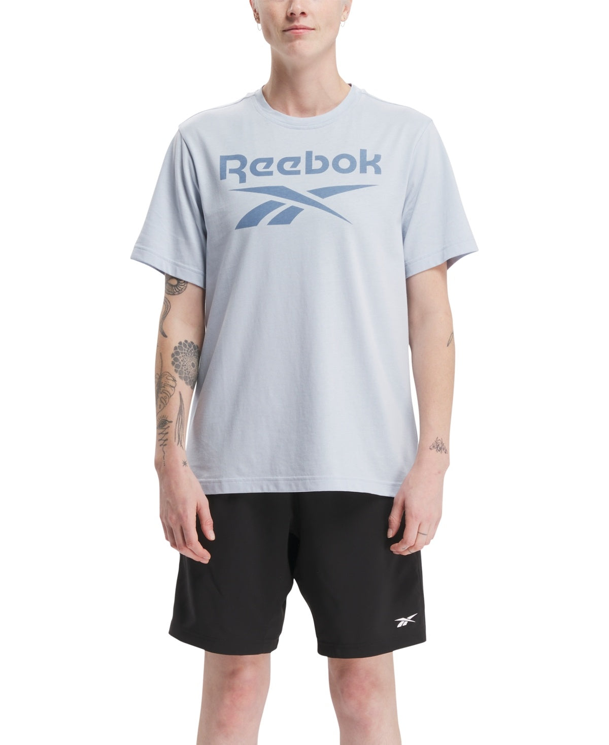 Reebok Mens Slim fit Short Sleeve T-Shirt Shirt Small Navy Blue