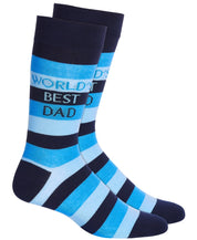 Club Room Mens Worlds Best Dad Crew Socks Blue One Size