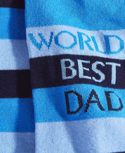 Club Room Mens Worlds Best Dad Crew Socks Blue One Size