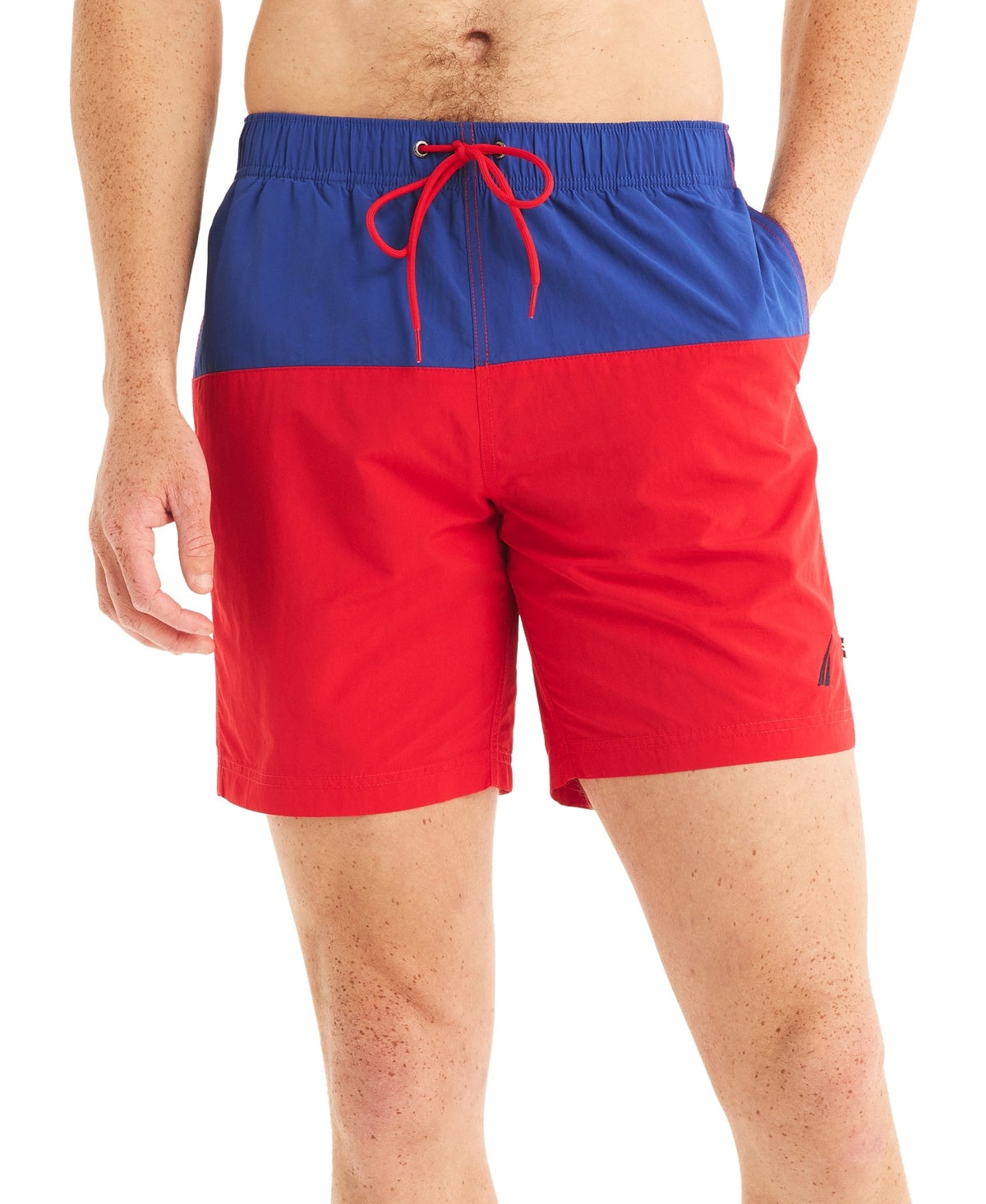 Nautica Mens Regular fit Swim Trunks Swimwear Small / 6 Inseam Blue