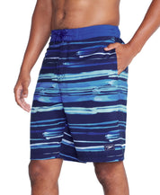 Speedo Mens Regular fit Board Shorts Swimwear Medium / 8 Blue Striped