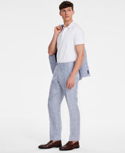 Tommy Hilfiger Mens Modern fit Dress Pants 34 / 32 Light Blue Plaid
