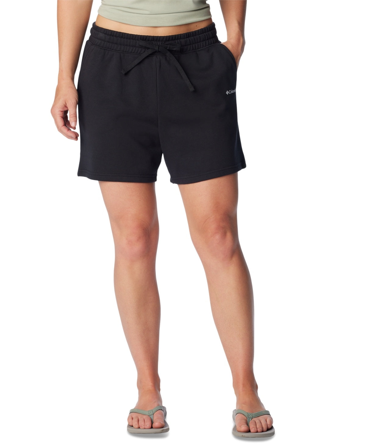 Columbia Women Regular fit Sweat Shorts Shorts Medium Grey Solid