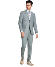 Tommy Hilfiger Mens Modern fit Suit Jacket Blazer 46 S Sage Green Solid Linen