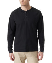 Bass Outdoor Mens Regular fit Long Sleeve T-Shirt Shirt Large Black Solid Thermal