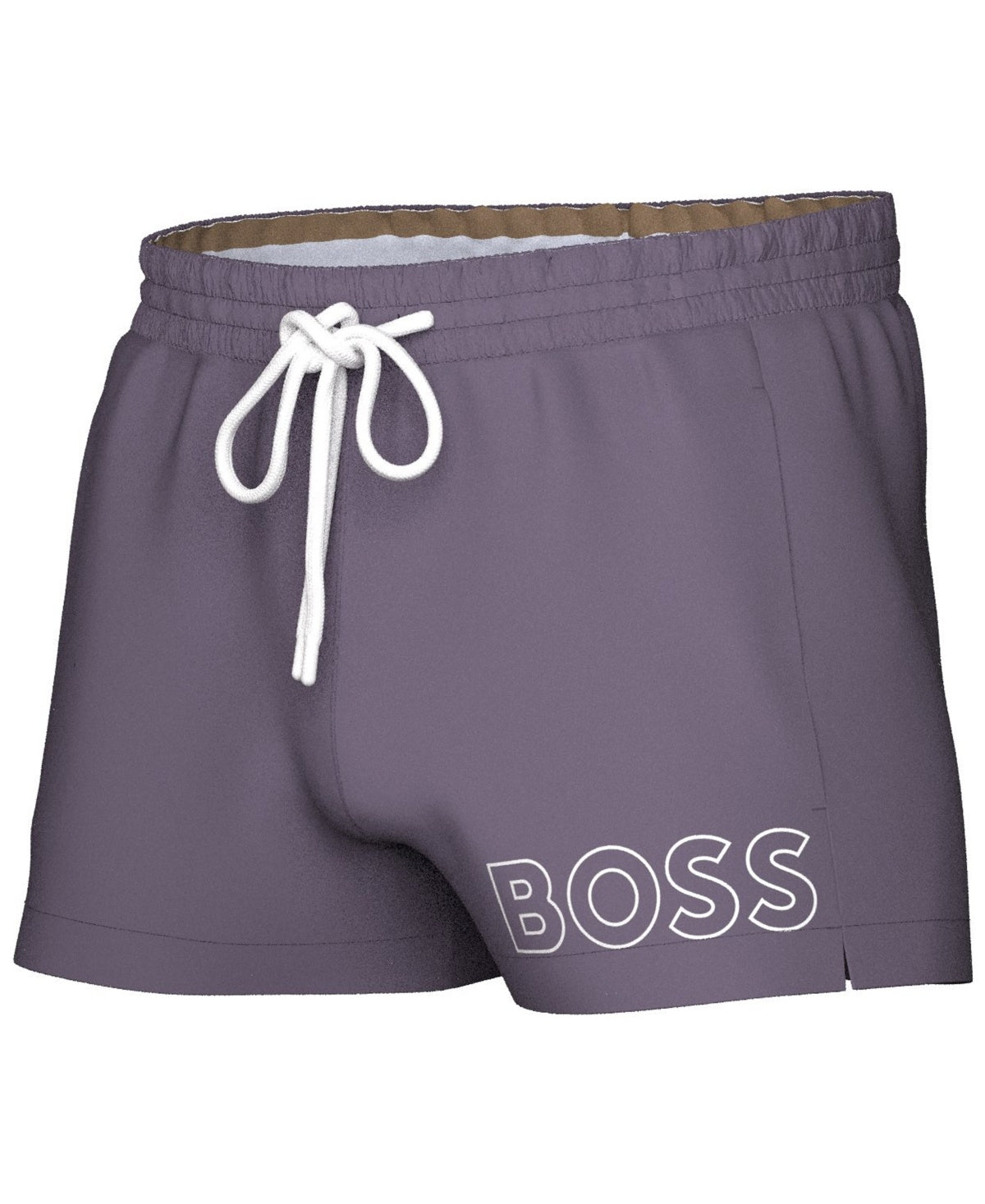 Hugo Boss Mens Regular fit Swim Trunks Swimwear XXL / 3 Purple Solid