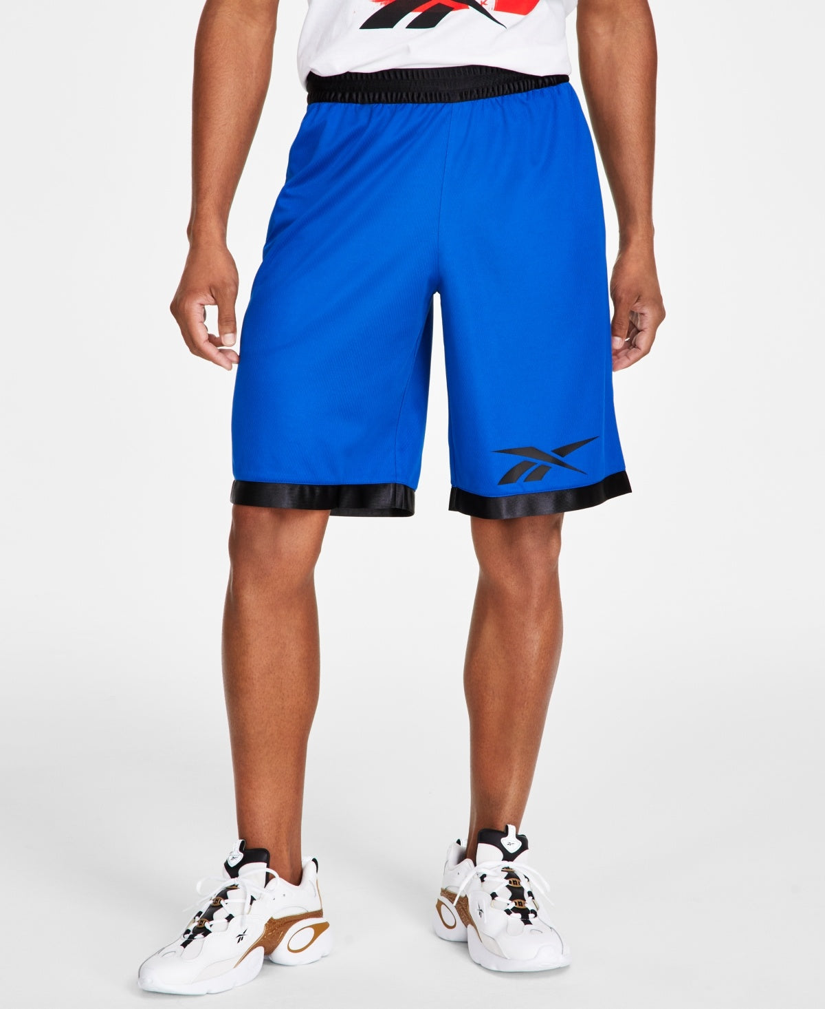Reebok Men Regular fit Basketball Shorts Medium / 11 Blue Solid