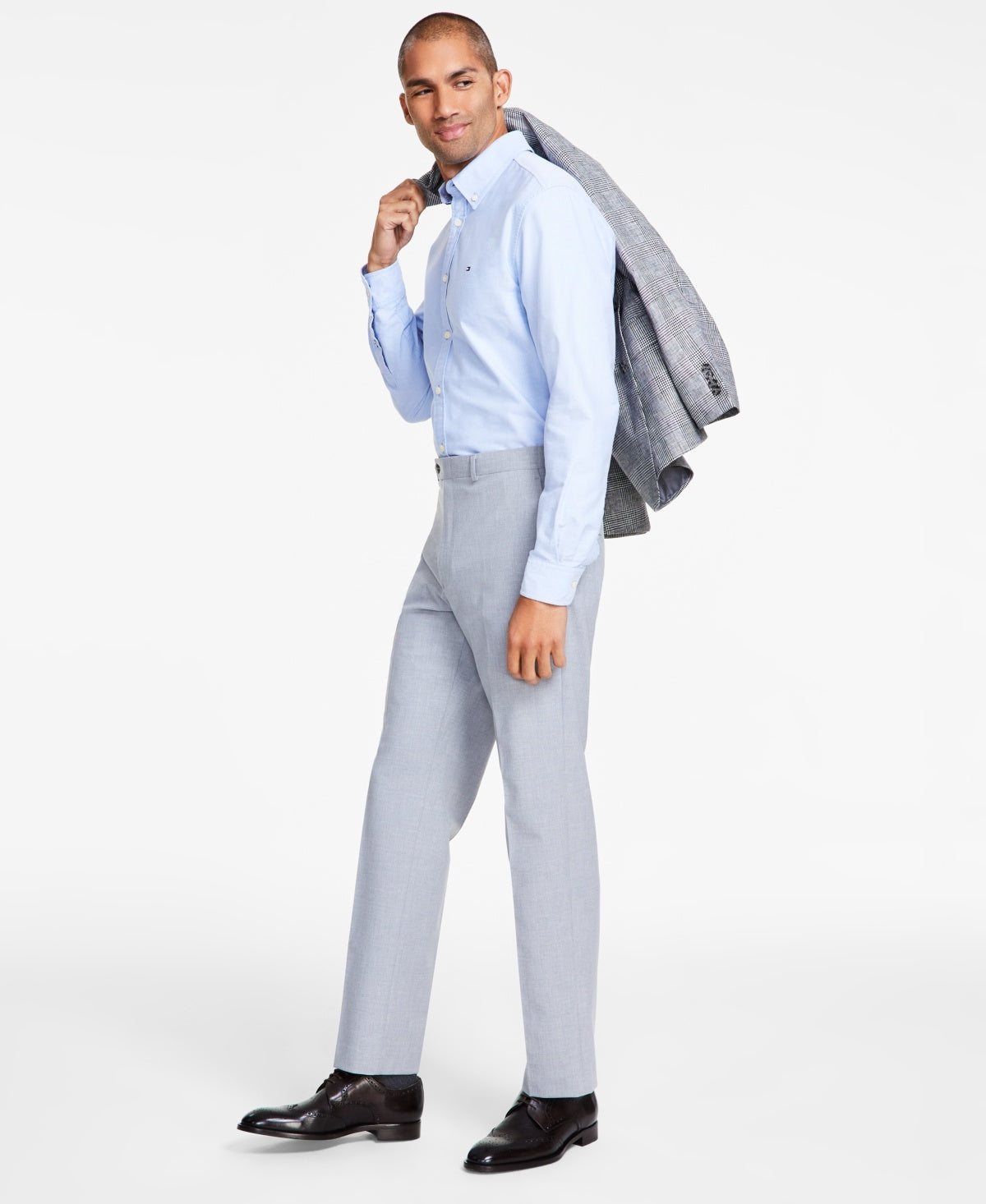 Michael Kors Mens Classic fit Dress Pants 36 / 34 Light Gray Solid