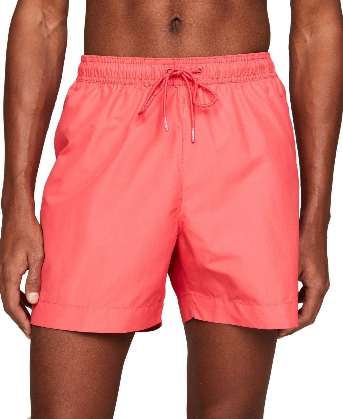 Tommy Hilfiger Mens Regular fit Swim Trunks Swimwear Small 7 Inseam Pink Solid