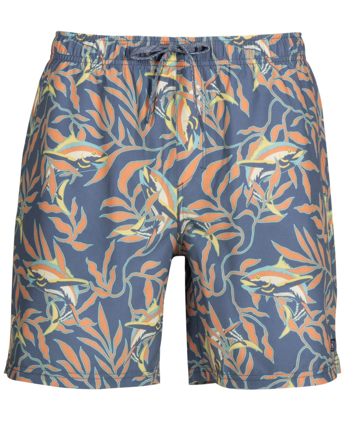 Salt Life Mens Regular fit Swim Trunks Swimwear Small Blue Orange