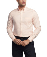 Tommy Hilfiger Mens Regular fit Dress Shirt Large 16.5 in 32-33 Orange Solid