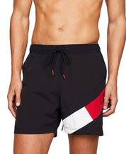 Tommy Hilfiger Mens Slim fit Swim Trunks Swimwear Large Blue Solid